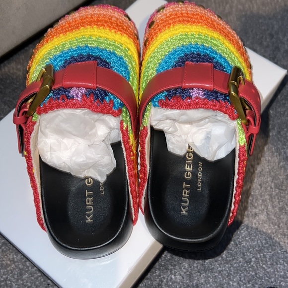 BNIBNW Kurt Geiger crochet Ozark Clogs/flats - Picture 2 of 5